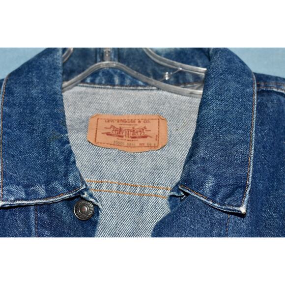 LEVI'S Trucker Blue Denim Jacket 70506-0216 USA Red Tab Size 46R - Picture 5 of 10